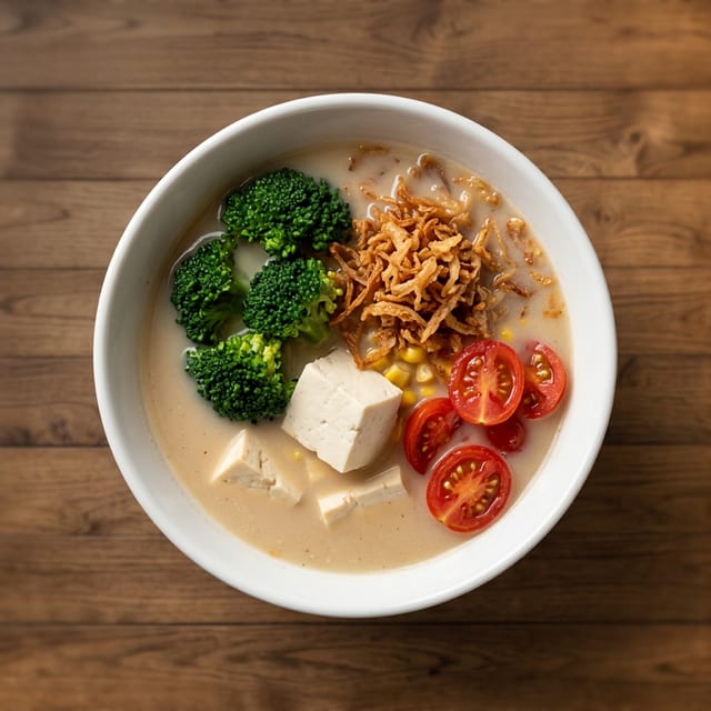 Creamy Vegan Tonkotsu Ramen.