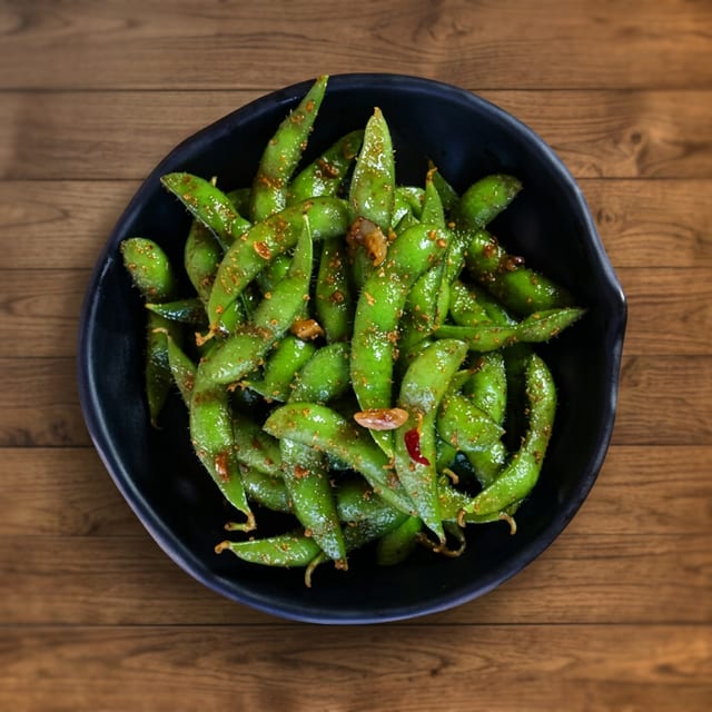 Garlic Edamame.