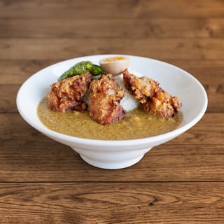 Fried Chicken Curry Over Rice Bowl