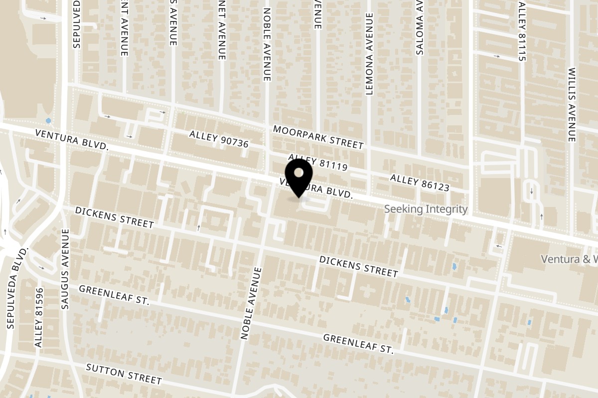 Map showing the location of kai ramen sherman oaks on 15030 Ventura Blvd #23 in Sherman Oaks